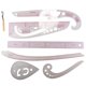 thumbnail image 1 of 7pcs/set Ruler Tailor Measuring Kit Clear Sewing Drawing Ruler Yardstick Sleeve Arm French Curve Se, 1 of 5