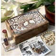 thumbnail image 2 of Great Birthday Gift Ideas Handmade Decorative Tree Of Life Wooden Jewelry Box Treasure Box Jewelry Organizer Keepsake Box Treasure Chest Trinket Holder Lock Box Watch Box Gifts for her, 2 of 6