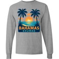 thumbnail image 3 of Inktastic Bahamas Exumas Tropical Sunset Retro Long Sleeve T-Shirt, 3 of 5