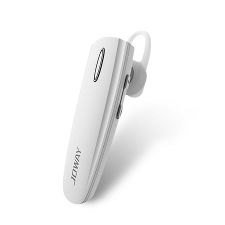 Bluetooth Headset With Mic by Insten Business Stereo Bluetooth Wireless Headphone with Mic Built-in Microphone for Music Streaming Hands-Free Cell Phone Calling White Earbuds for Apple iPhone X 8 7