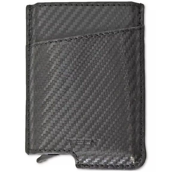 ITech Men's Pop up Wallet & Money Clip - Black 3" L x 1/2" W x 4" H