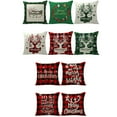 thumbnail image 6 of Yidarton Christmas Home Pillow Case Red Checkered Christmas Cushion Cover Santa Claus Printed Pillowcase, 6 of 7