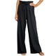 thumbnail image 1 of Pantalones Largos de Pierna Ancha Informales de Algodón Sólido Con Cordón de Lino Y Cintura Elástica Para Mujer Odeerbi  ODB-6, 1 of 9