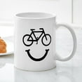 thumbnail image 3 of CafePress - Bike Smile Mugs - 11 oz Ceramic Mug - Novelty Coffee Tea Cup, 3 of 4