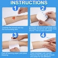 thumbnail image 5 of LotFancy Hydrocolloid Bandages, Ultra Thin, 14 pcs 4x4 in Large Hydrocolloid Adhesive Wound Dressing, 5 of 9
