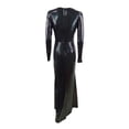 thumbnail image 2 of Calvin Klein Women's Allover Sequin Gown (2, Black), 2 of 2