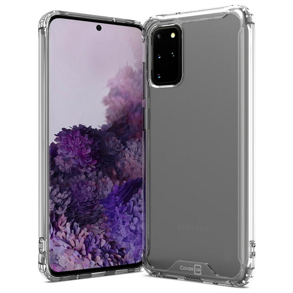 CoverON Samsung Galaxy S20 Plus Case Clear Slim Fit Hard Protective Phone Cover with TPU Bumpers - Pure View Series