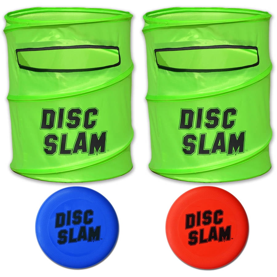 Collapsible Two Durable Weather Resistant Material- Includes 2 Pop-Up Targets and 2 Disc Set Frisbee Wham-O Slam Outdoor Game