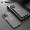 thumbnail image 2 of Luxury Silicone Shockproof Matte Phone Case For iPhone 13 12 11 Pro Max Mini X XS XR 7 8 Plus SE 2 2020 Transparent Thin Cover, 2 of 4