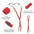 thumbnail image 3 of Uxcell 6 Pcs Sangle de Lunettes Réglable en Nylon pour Hommes Femmes, 6 Couleurs, 3 of 7