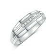 thumbnail image 4 of RYLOS His/Hers Wedding Bands, featuring  Diamonds set in premium Sterling Silver, Size 7, 4 of 7