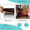 thumbnail image 3 of Elastic Edge Fitted Card Table Tablecloth Square, Winter Christmas Pattern Printed on Wrinkle Resistant Polyester Table Cloth, for Indoor Dining Party, Fit for 32" x 32"Square Table, 3 of 4