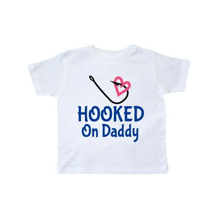 

Inktastic Fishing Hooked on Daddy Gift Toddler Boy or Toddler Girl T-Shirt