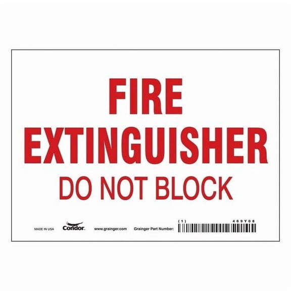 Condor Safety Sign,7" W,5" H,0.004" Thickness 469Y08