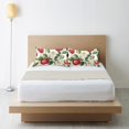 thumbnail image 6 of Yayeee Pillowcase King Size Set of 2 Satin Wrinkle Resistant Pillow Case, Apple Leaves Pattern, 6 of 7