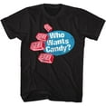 thumbnail image 2 of Pez Who Wants Candy Black Adult T-Shirt, 2 of 3