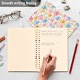thumbnail image 4 of FORMRS 1-Subject Spiral Notebook 8" x 5" College Ruled 60 Refillable Sheet A5 Hard Cover, Cute Pastel Flowers Pattern, 4 of 7