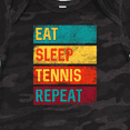 thumbnail image 4 of Inktastic Tennis Player Eat Sleep Tennis Repeat Boys or Girls Baby Bodysuit, 4 of 5