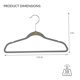 thumbnail image 4 of Paquete de 25 Perchas de Terciopelo para Nios, Antideslizantes, Ahorro de Espacio, Ropa para Nios, Camisas, Pantalones, Vestidos, Guardera, Almacenamiento y Organizacin, 4 of 6