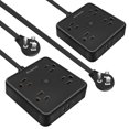 thumbnail image 1 of Escritorio Power Strip IECOPOWER 7 en 1, negro, con 4 enchufes, 3 USB, 1 of 7