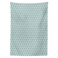 thumbnail image 3 of Ambesonne Geometric Tablecloth Rectangular Table Cover, Cubes Squares Art, 60"x84", Reseda Green Slate Blue, 3 of 4