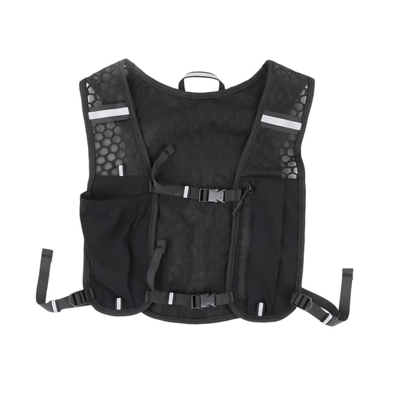 Mochila de hidratación ajustable para correr, montañismo, ciclismo y jogging. Negro