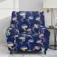 thumbnail image 2 of HELLHERO Jellyfish Print Recliner Chair Covers Slipcovers Anti-Dust Skin Friendly Cover for Recliner Chair with Foot Rest, Easy to Install, 2 of 8