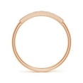 thumbnail image 2 of ANGARA Natural Pave Set Diamond Bar Ring with Milgrain in 14K Rose Gold for Women (Size-2mm| Color-I-J| Clarity-I1-I2) | April Birthstone, Anniversary, Jewelry Gift for Women | Natural Diamond Ring, 2 of 11