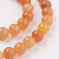 thumbnail image 3 of 1Strand Natural Red Aventurine Beads Strands Round 6mm Hole: 0.8mm 15~16 inch, 3 of 3