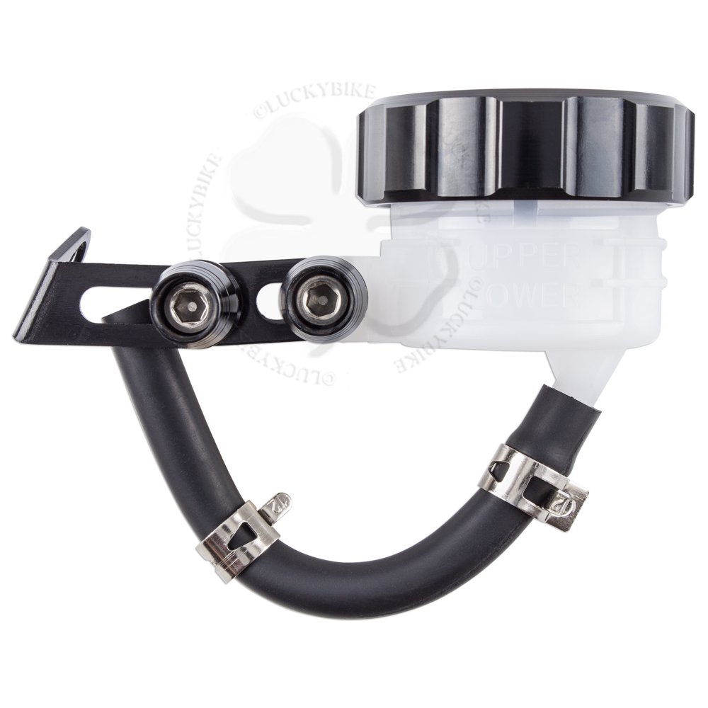 Reservoir Tank 52mm Black Universal Lid Fluid Brake Clutch Master