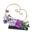 thumbnail image 5 of QccHieUs Wedding Flower Display Stand Backdrop Decor with Greenery Garland Plant Elegant Purple, 5 of 9