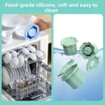 thumbnail image 6 of Food Grade Silicone Ice Cube Tray, 1-Pack Cylinder Large Ice Cubes for 40 oz Tumbler, Whiskey Ice Ball Maker, Reusable, Easy Release, BPA-Free, Portable Ice Bucket Cup for Cocktails and Coffee, 6 of 6