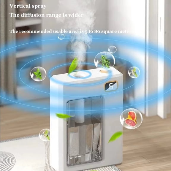 Humidifier With Night Light, Drip Drop Humidifier For Bedroom/Baby Nursery/Bathroom/Living Room, Smart Automatic Aromatherapy Machine, Home New Wall-Mounted Diffuser Atomizer For