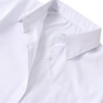 thumbnail image 4 of HAOTAGS Teen Boys Button Down Shirts for School (10-16Years) Solid Color Short Sleeve Lapel Shirts for Boys White Size 14 Years, 4 of 6