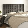 thumbnail image 5 of vidaXL Headboards 2 pcs Light Gray 28.3"x2"x30.7"/34.6" Velvet, 5 of 79