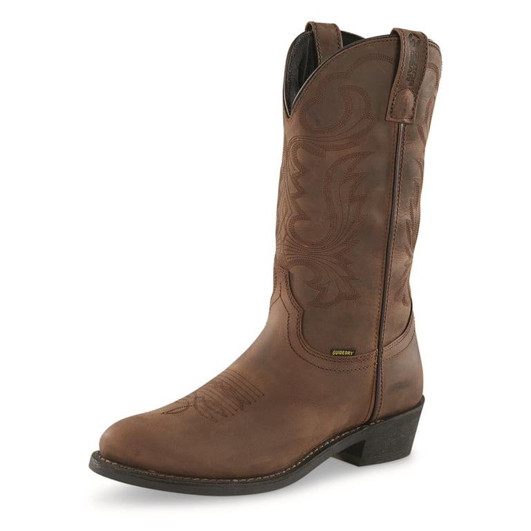 Leather Boots.  11D Justin Boots 3902 Boots Mens 11D Brown Leather Western Work  main image 4