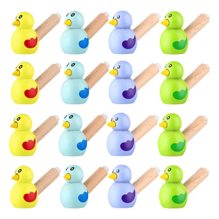 

15pcs Cartoon Bird Whistles Wooden Whistles Children Whistle Toys Bird Shape Whistles (Random Color)