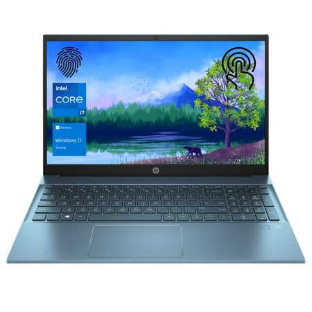 HP Pavilion Laptop, 15.6" FHD Touchscreen, Intel Core i7-1355U, 16GB RAM, 1TB SSD, Webcam, FP Reader, HDMI, Wi-Fi 6, Windows 11 Home, Forest Teal