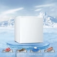 thumbnail image 7 of KISSAIR 1.1 Cu.ft Mini Freezer, Small Freezer with Removable Shelves, Adjustable Thermostat, Reversible Door Hinge, For Home/Office/Kitchen/RV (White), 7 of 7