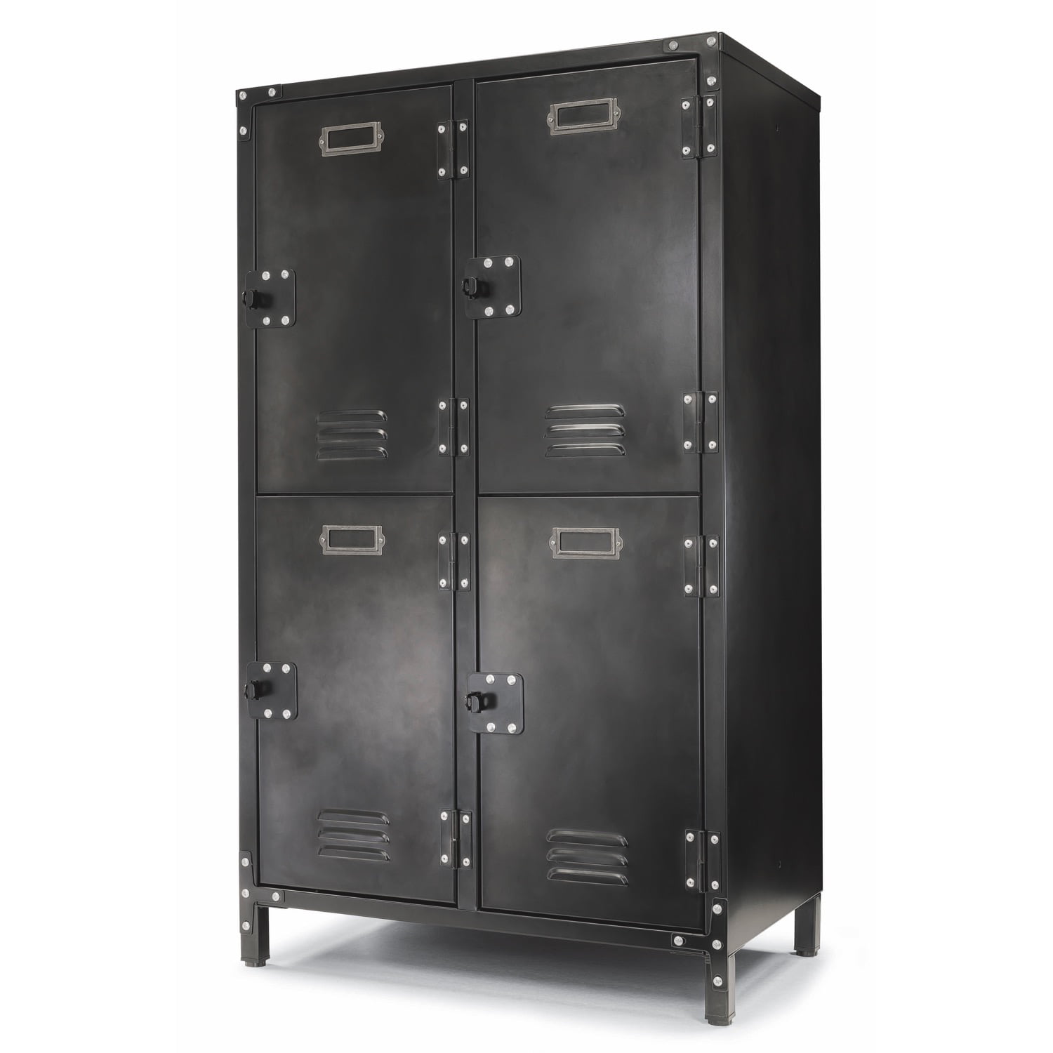 Steel Locker Storage with 4 Tiers 4 Key Air Holes Doors Local pickup 
