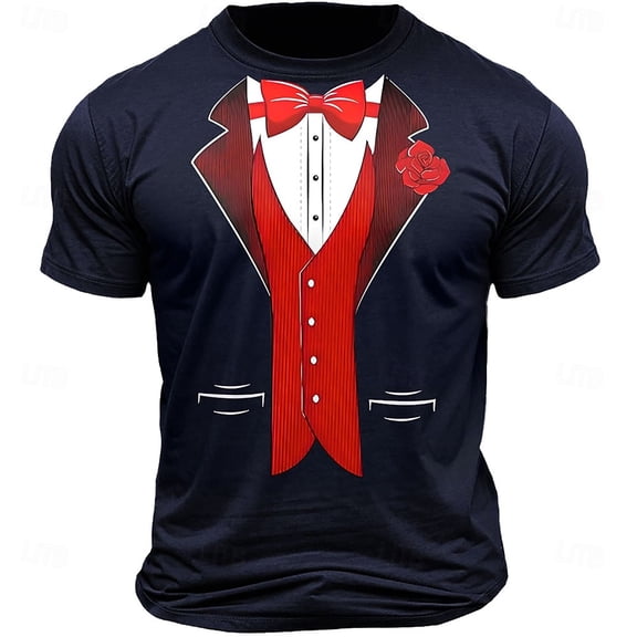 Mens Valentine's Day Graphic T Shirt Heart Print Casual Short Sleeve Tee Fit Crewneck Top Him Clothes