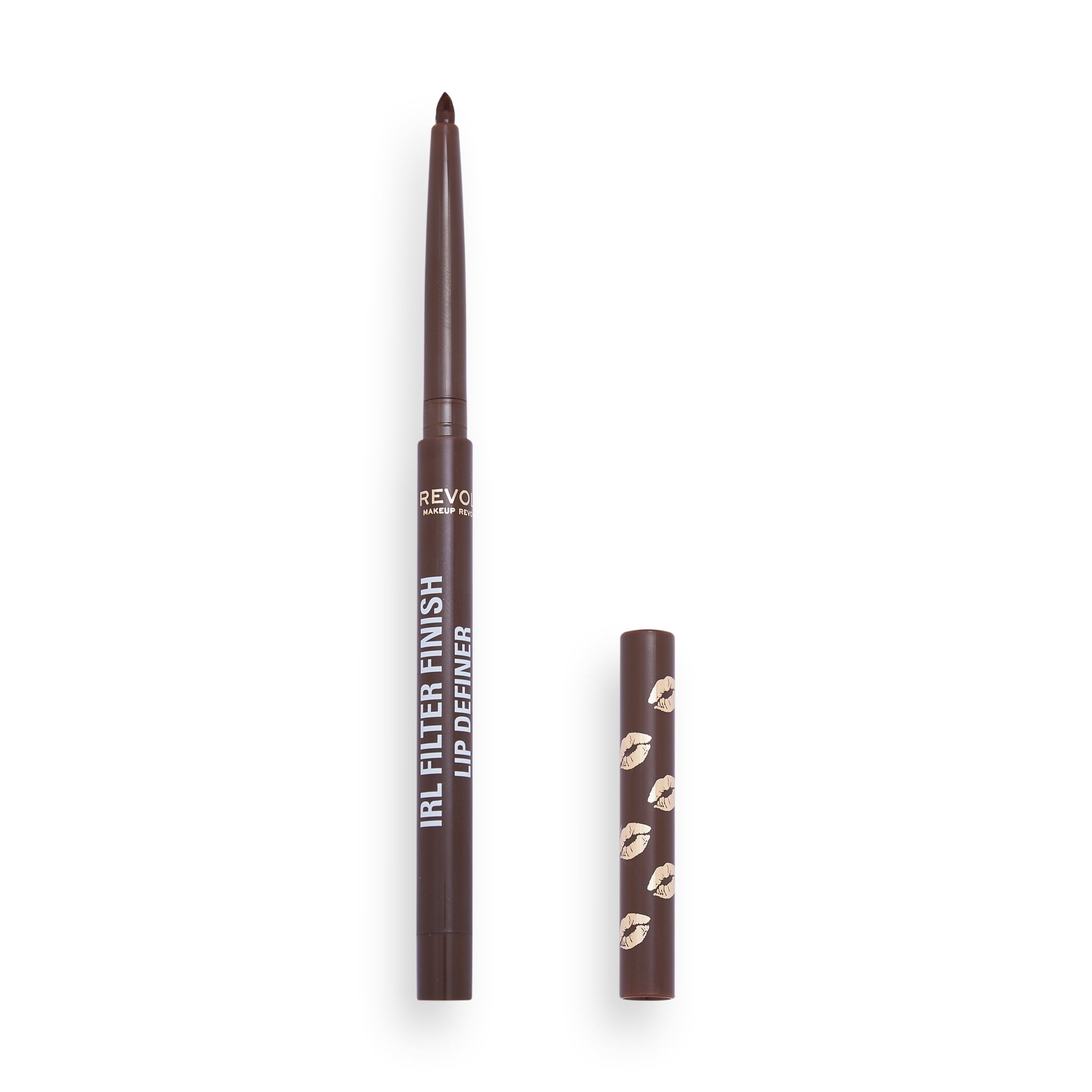 Revolution IRL Filter Finish Lip Liner Definer, Waterproof, Cream Finish, Americano Brown