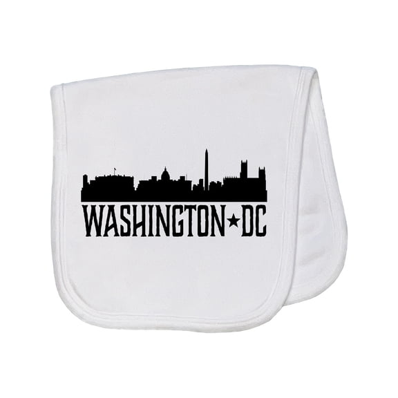 Inktastic Washington Dc City Skyline Baby Burp Cloth