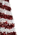thumbnail image 4 of Northlight Pre-Lit Candy Cane Pop-Up Artificial Christmas Tree - 6' - Clear Lights, 4 of 7