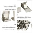 thumbnail image 3 of 60pcs Picture Photo Frame Metal Spring Turn Clamps Hanger Hook Accessories, 3 of 8