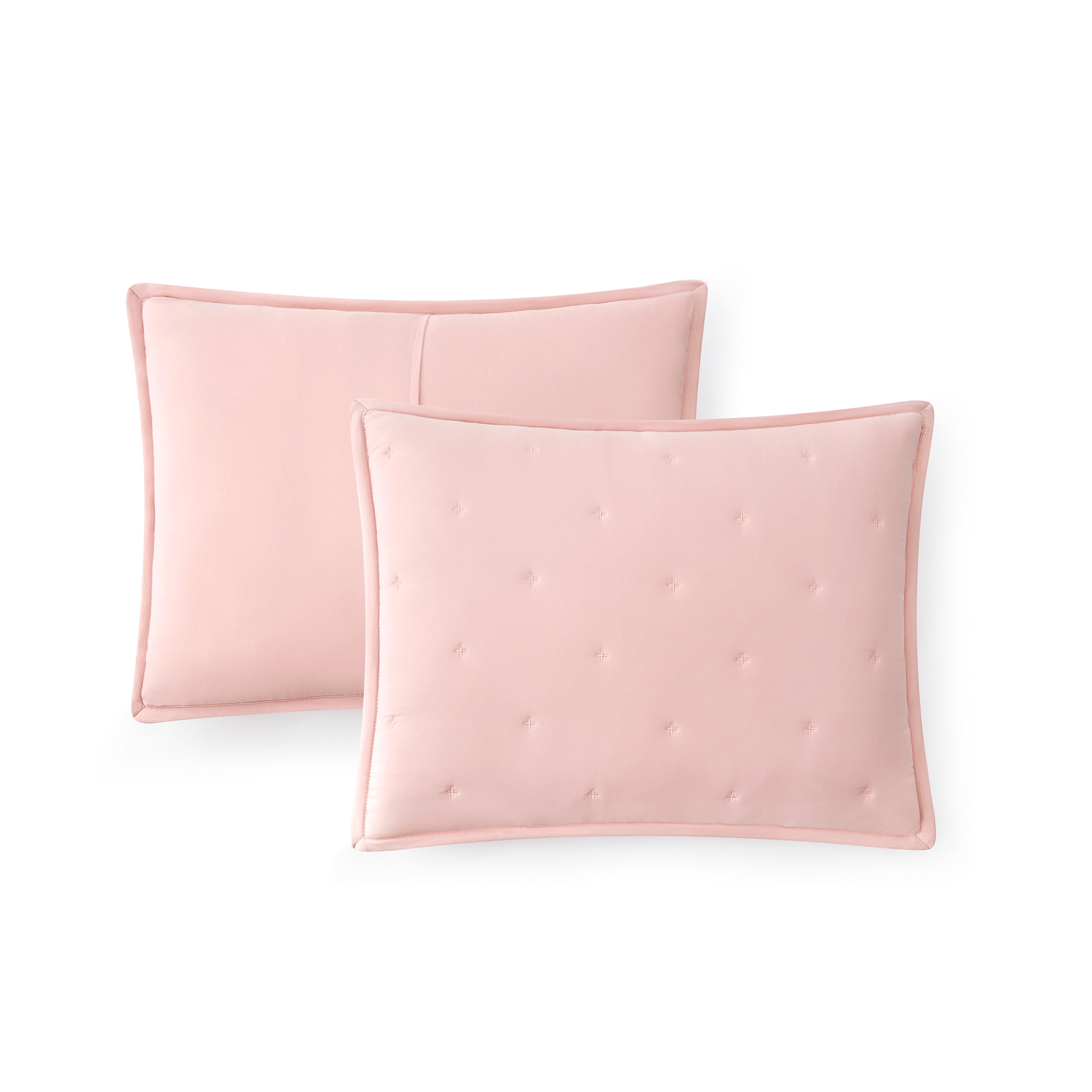 Mainstays 3-Piece Comforter Set, Pink Blush, Double Queen