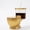 gold, variant on Cheyubny Cute Rattan Storage Basket, Footed Imitation Rattan Storage Box with Cartoons Eyes, Rattan Boxes for Home Decor & Fruit Snacks Cosmetics Household Sundries