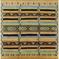 thumbnail image 1 of Ahgly Company Indoor Square Mid-Century Modern Dark Brown Solid Area Rugs, 4' Square, 1 of 6