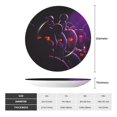 thumbnail image 4 of Lsque Five Nights At Freddy'S Pattern Ceramic Decorative Plate Decorative Plates with Display Stand Personalized Porcelain Plate Ceramic Ornaments for Wall Hanging Decoration-7in, 4 of 6