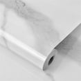 thumbnail image 3 of Calcomanía de pared autoadhesiva de vidrio, impermeable, extraíble, decorativo, papel PET para puerta de mesa de encimera, blanco Jumpingount HA002766-04, 3 of 6